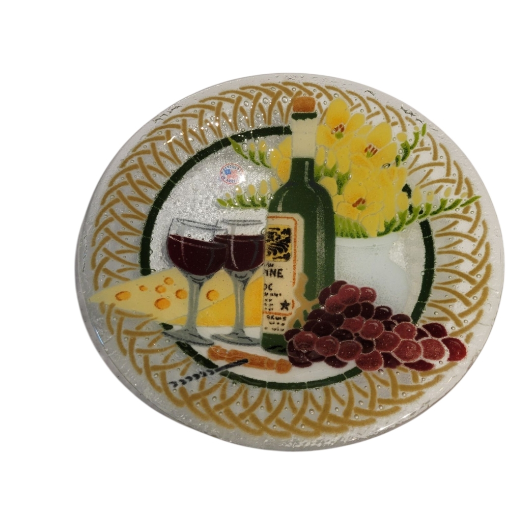 Peggy Karr Wine And Cheese Bowl